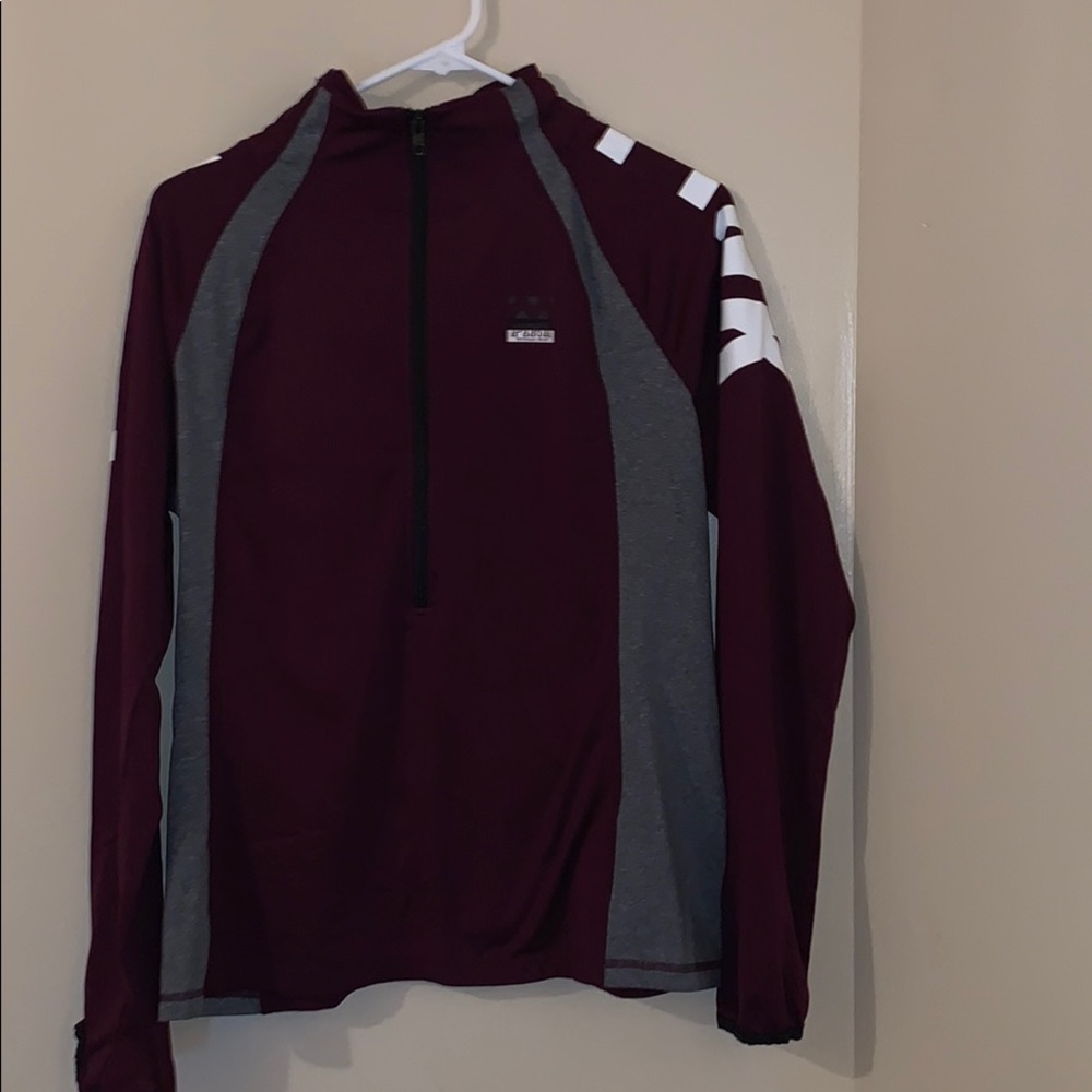 Pink Victoria’s Secret half-zip jacket